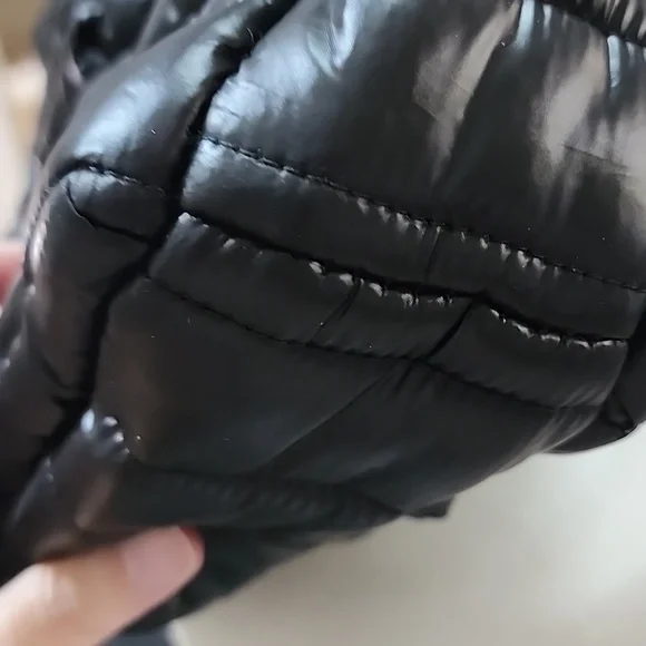 Think ROYLN Quilted Puffer Tote Bag in Black - Picture 12 of 13